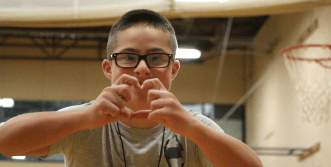 Child at the Bloomsburg YMCA's Adaptive Health Program.