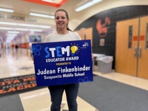 A photo of STEM Educator Award winner Judean Finkenbinder.