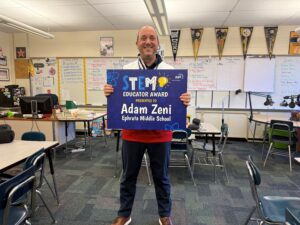 A photo of STEM Educator Award winner Adam Zeni.